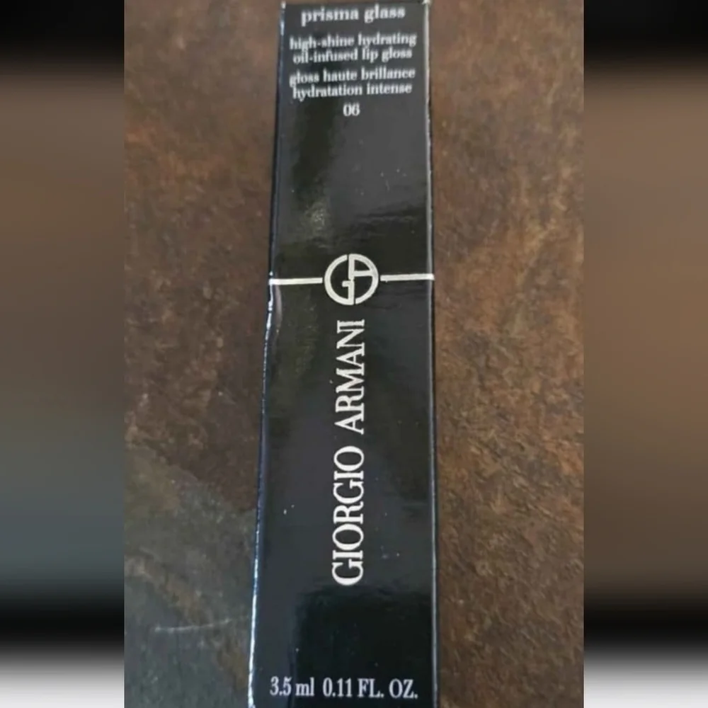 Giorgio Armani Prisma Glass Lip Gloss in Amber Shine NIP
